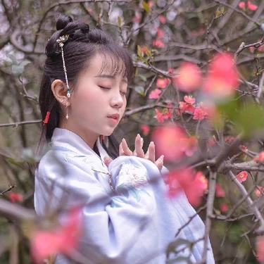 可愛漢服女生頭像，唯美古風(fēng)真人頭像