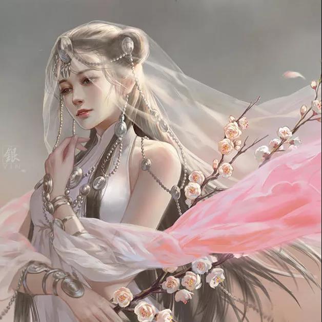 古風(fēng)女子頭像，一顰一笑盡動(dòng)人