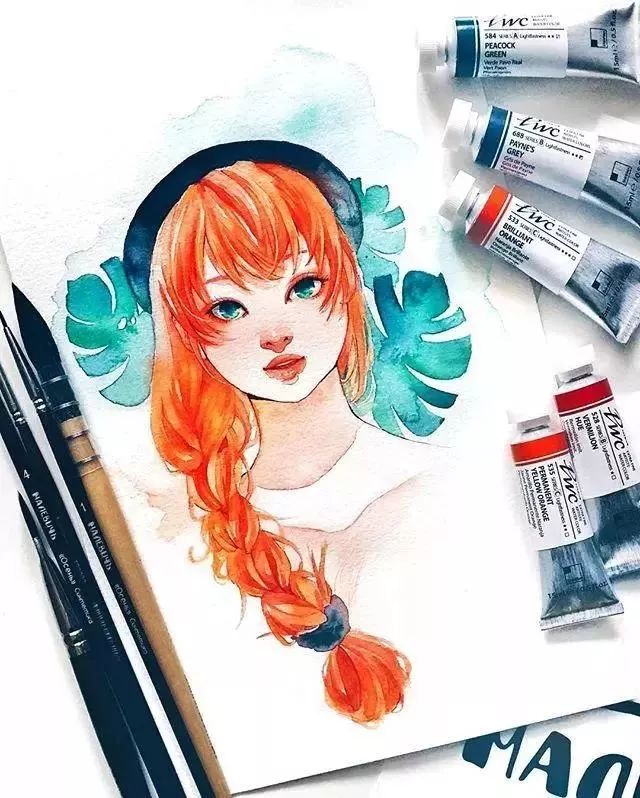 37款唯美水彩插畫：不一樣的色彩視覺！