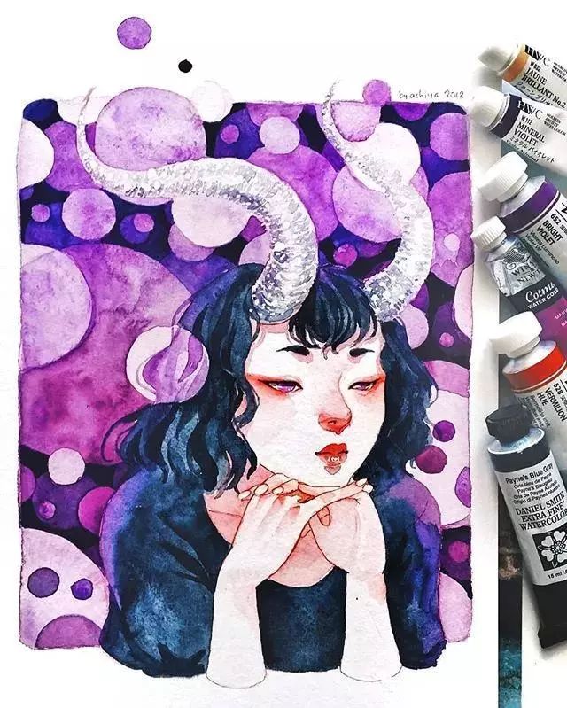 37款唯美水彩插畫：不一樣的色彩視覺！