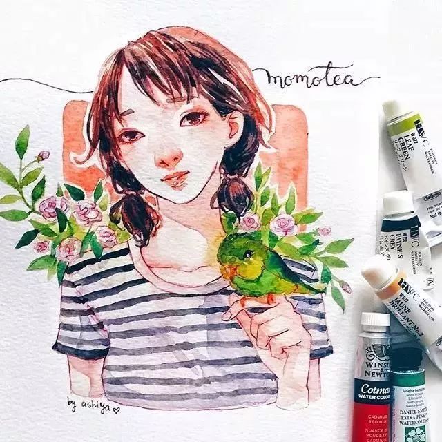 37款唯美水彩插畫：不一樣的色彩視覺！