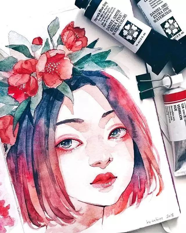 37款唯美水彩插畫：不一樣的色彩視覺！