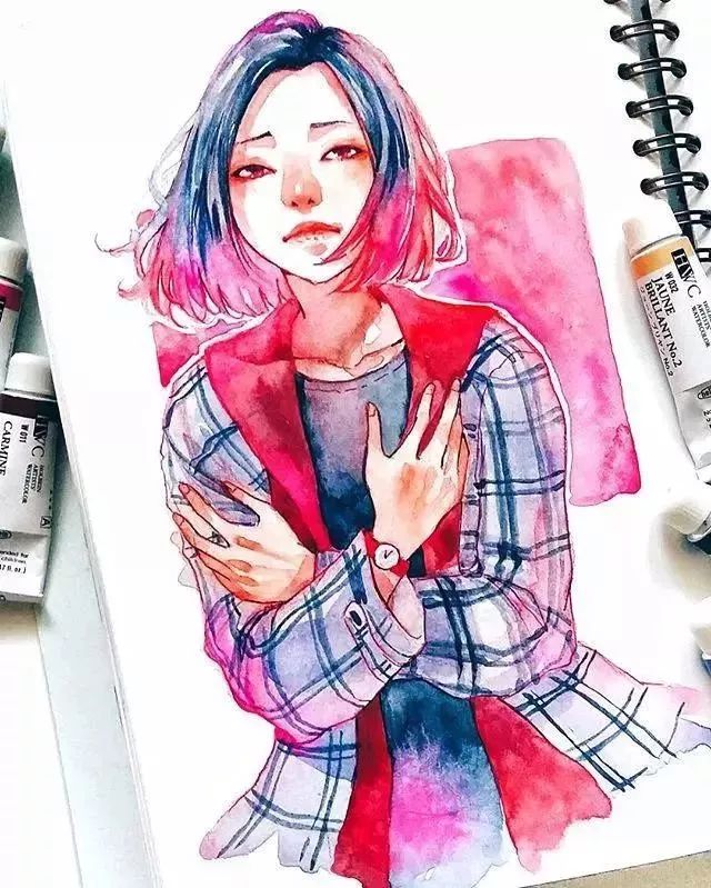 37款唯美水彩插畫：不一樣的色彩視覺！