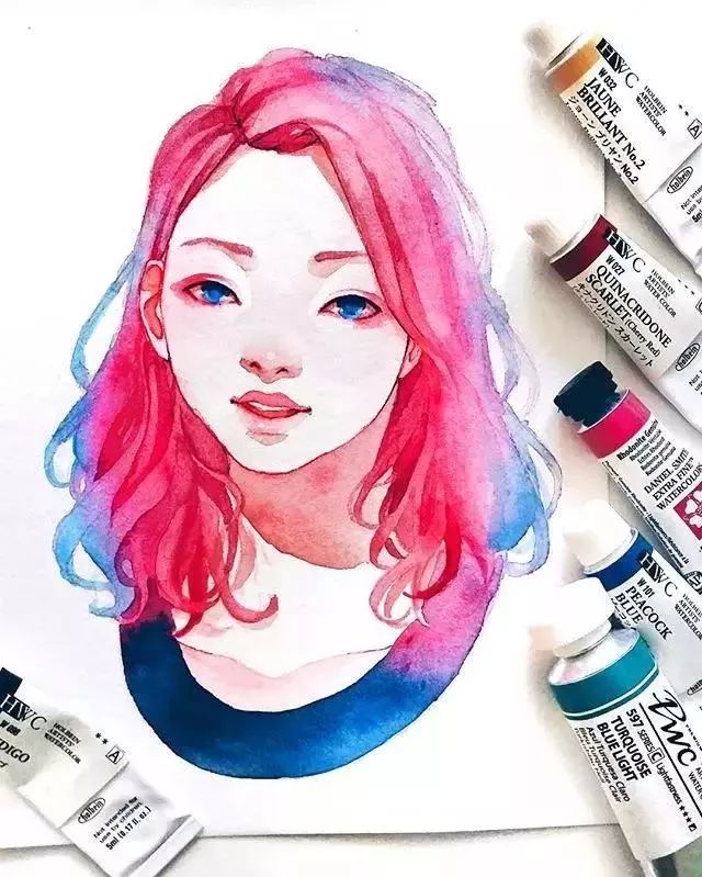 37款唯美水彩插畫(huà)：不一樣的色彩視覺(jué)！