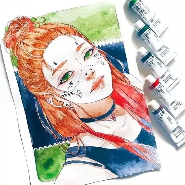 37款唯美水彩插畫：不一樣的色彩視覺！