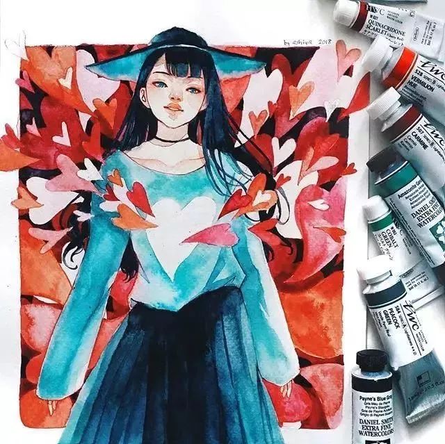 37款唯美水彩插畫：不一樣的色彩視覺！