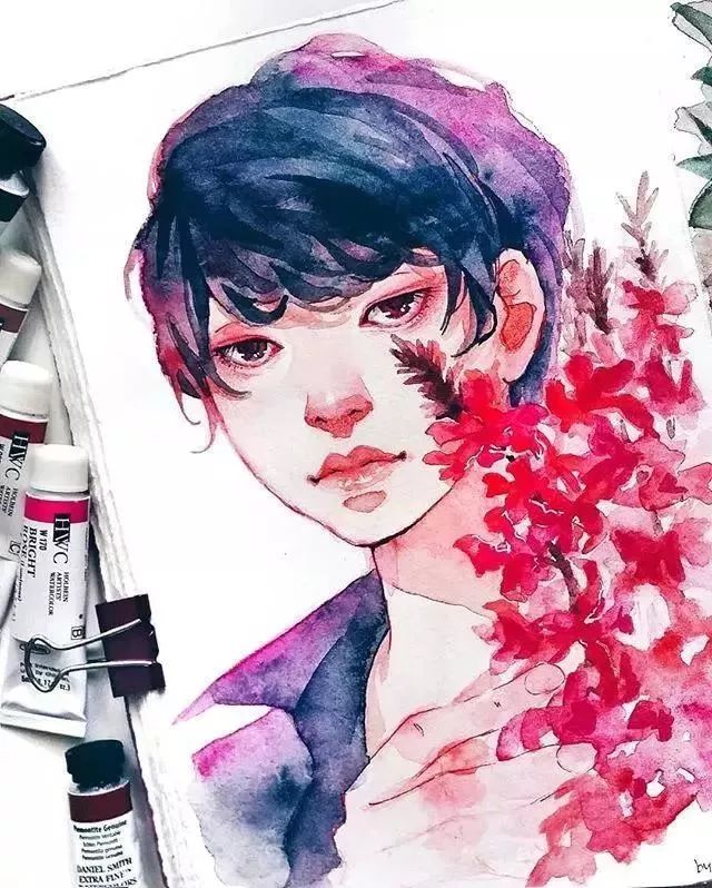 37款唯美水彩插畫：不一樣的色彩視覺！