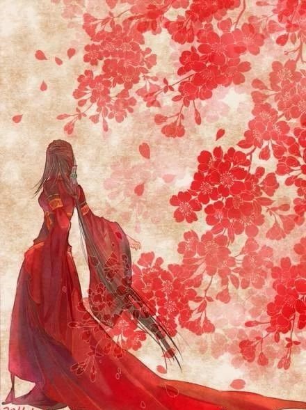 13款驚艷紅衣古風(fēng)圖片，唯美意境圖片!