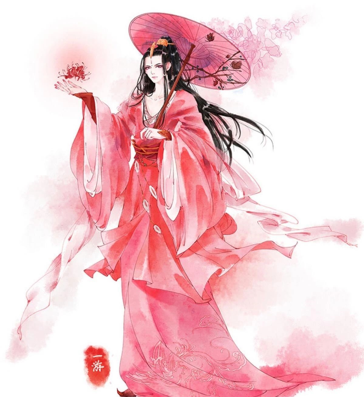 13款驚艷紅衣古風(fēng)圖片，唯美意境圖片!