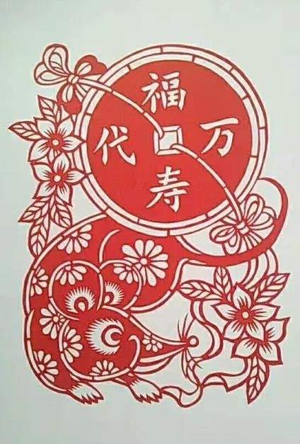 8款發(fā)財(cái)鼠剪紙：八鼠鬧今宵！