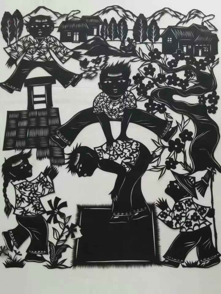 20款童年趣事剪紙：宗華陽老師剪紙作品