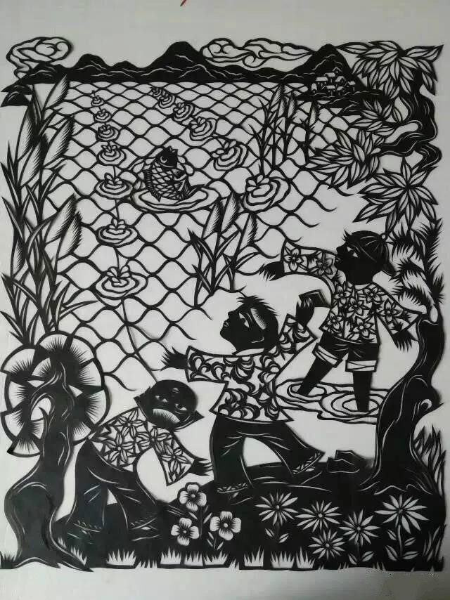 20款童年趣事剪紙:宗華陽老師剪紙作品