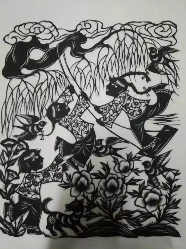 20款童年趣事剪紙:宗華陽老師剪紙作品