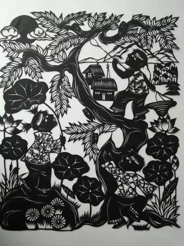 20款童年趣事剪紙:宗華陽老師剪紙作品