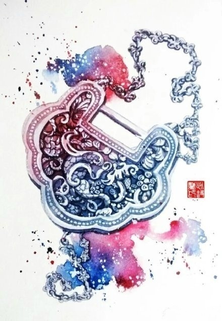 八款古風頭飾圖片:清新脫俗古風插畫