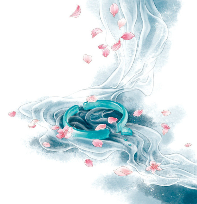 八款古風頭飾圖片:清新脫俗古風插畫