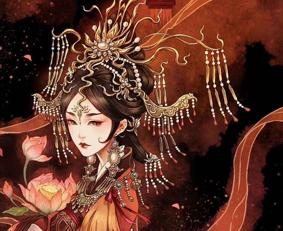 古風(fēng)美人插畫，一顰一笑令人神魂顛倒！