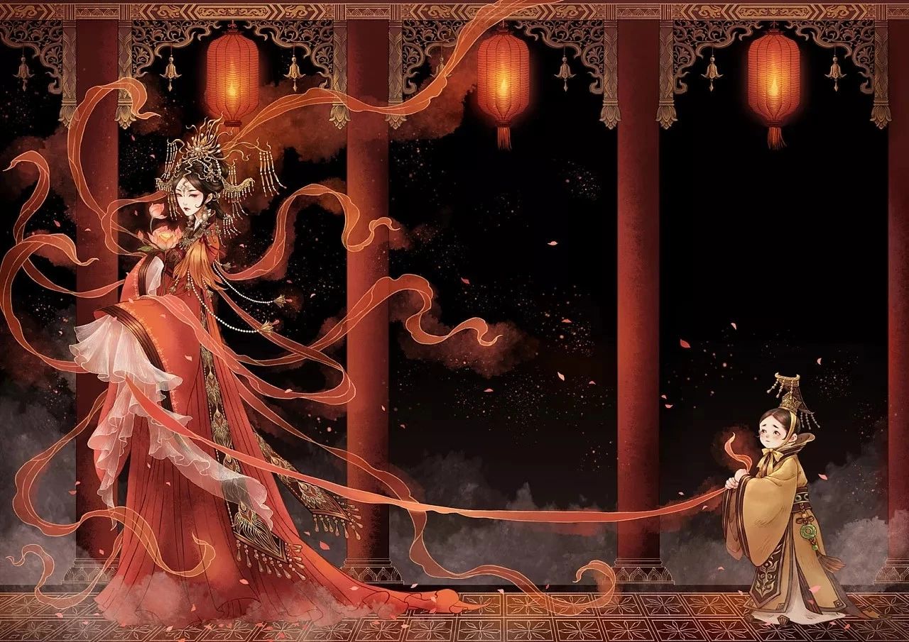 古風(fēng)美人插畫，一顰一笑令人神魂顛倒！