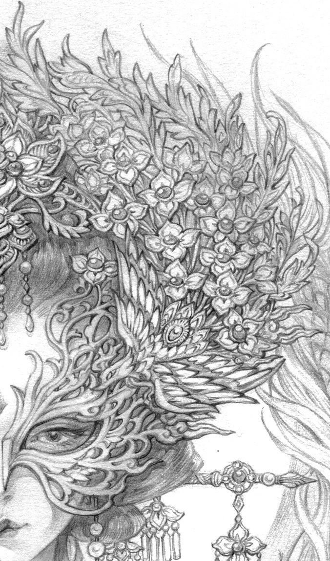 古風(fēng)美人插畫，一顰一笑令人神魂顛倒！