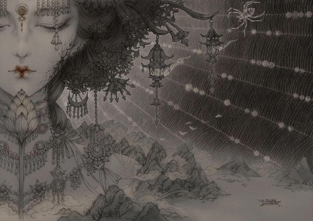 古風美人插畫，一顰一笑令人神魂顛倒！