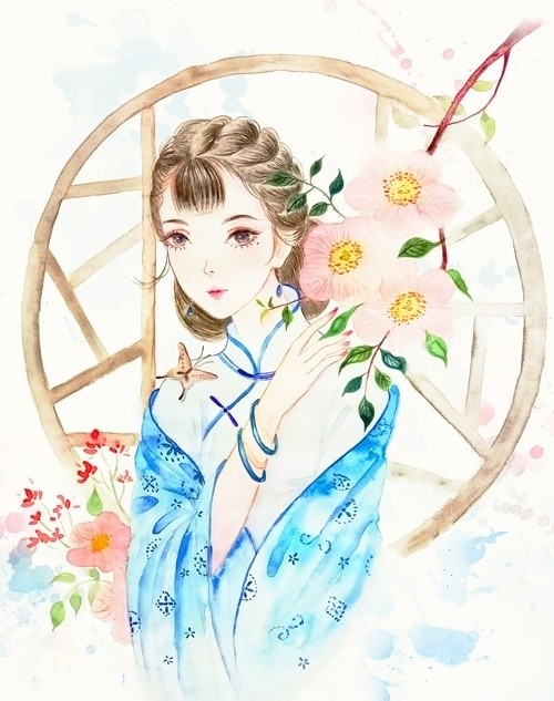 9款清新唯美女子古風(fēng)圖片：一顰一笑甚是迷人！