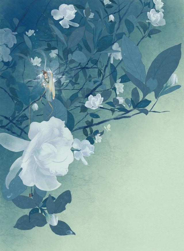 一組唯美古風圖片：一人一花一世界！