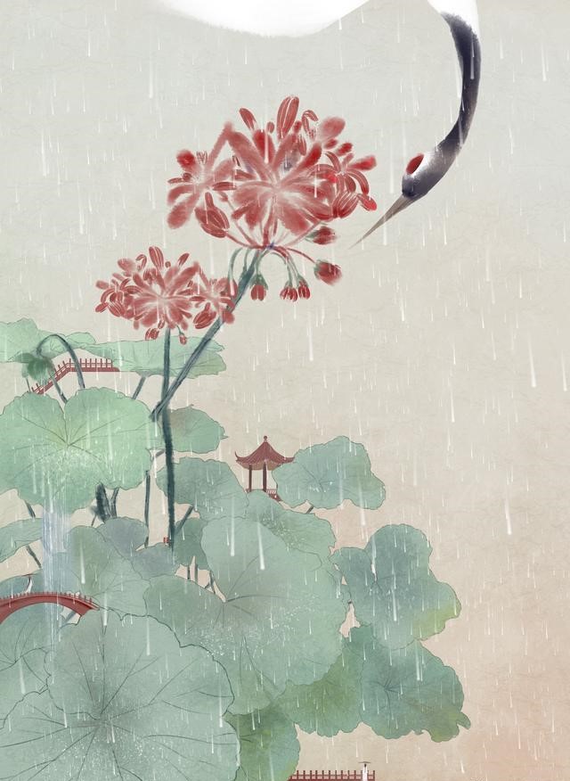 一組唯美古風圖片：一人一花一世界！