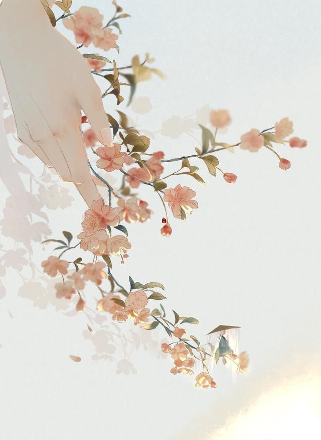 一組唯美古風圖片：一人一花一世界！