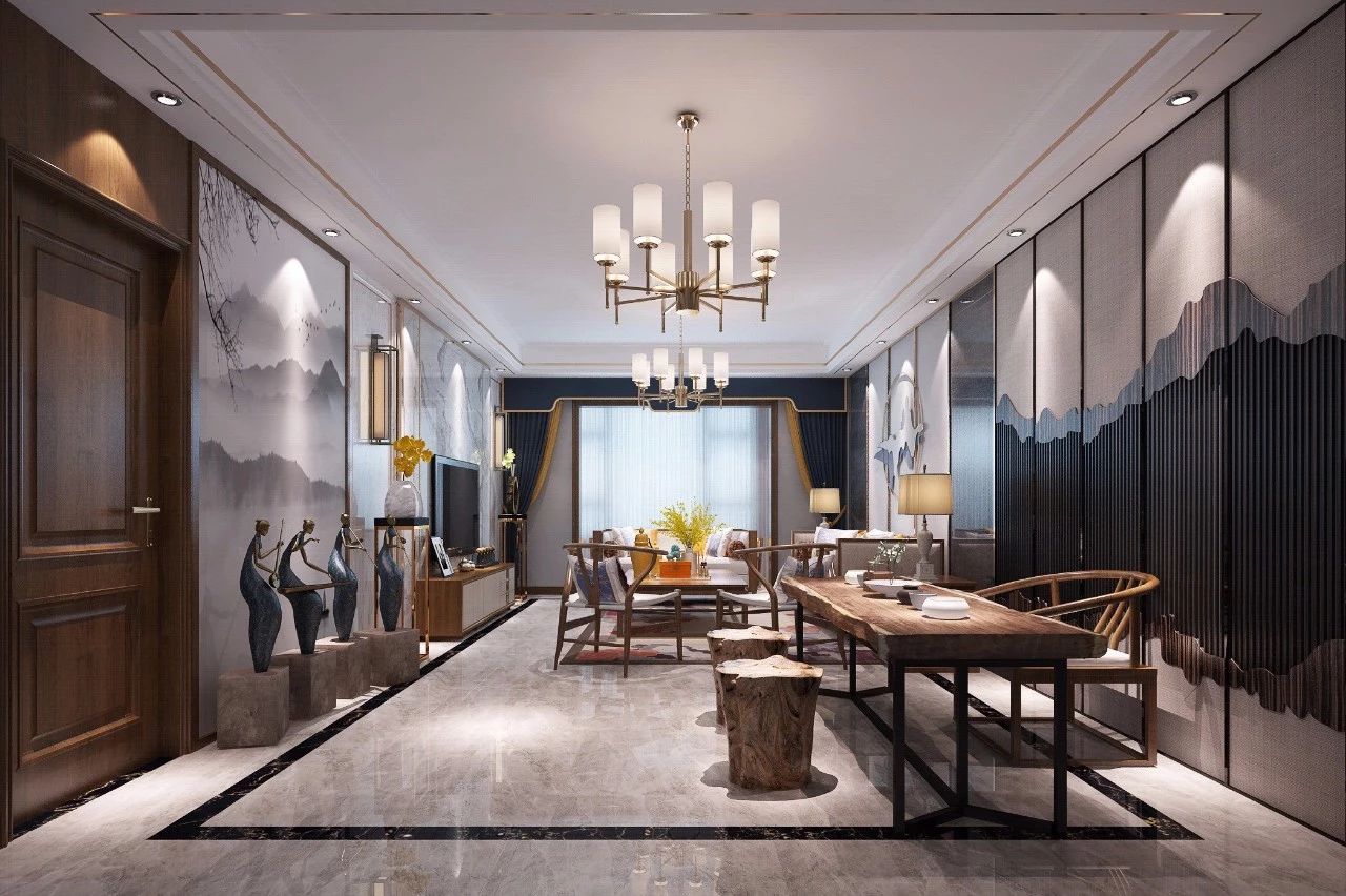 新中式客廳之美：魅力十足的中式裝修設(shè)計(jì)！