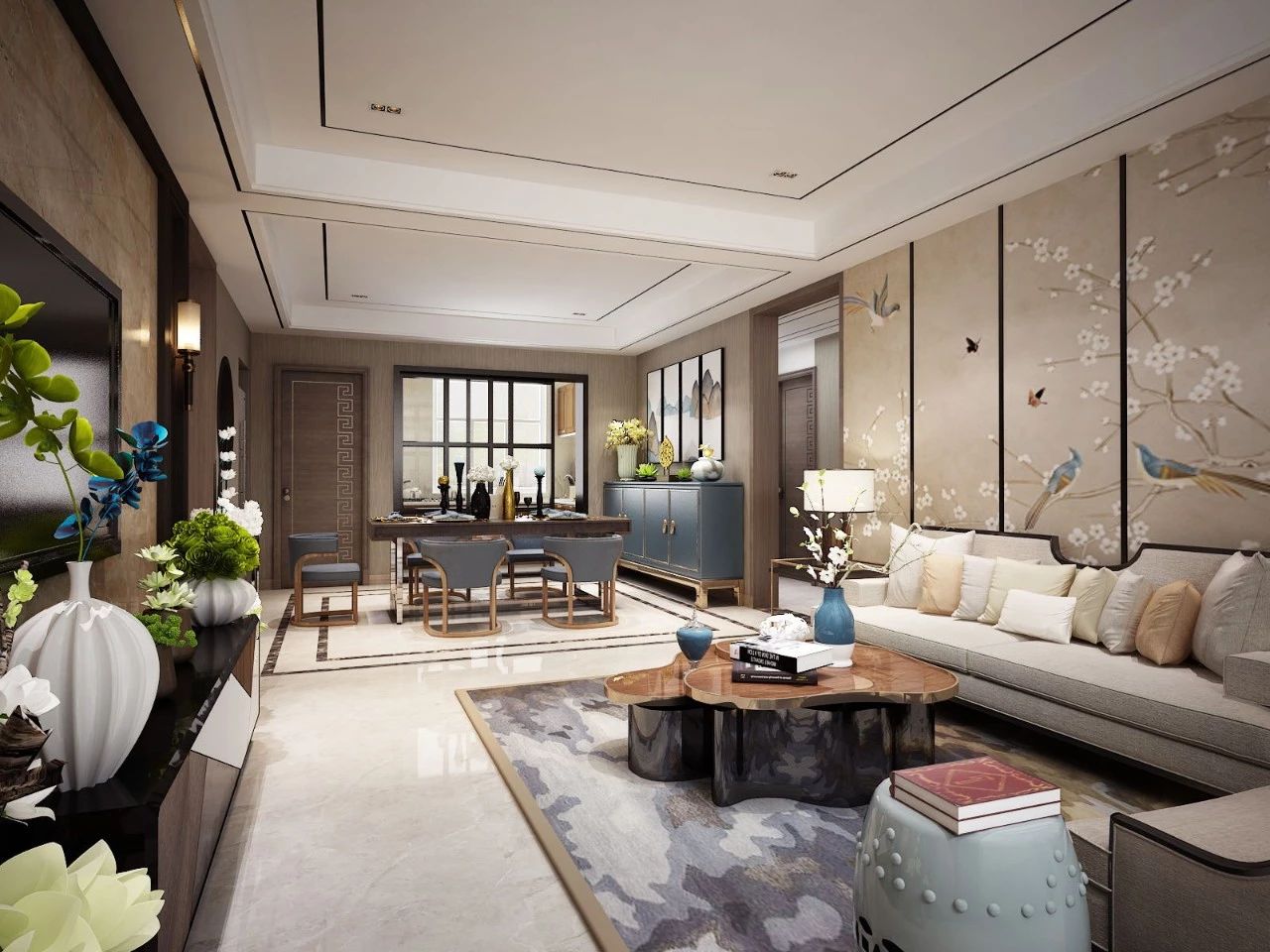 新中式客廳之美：魅力十足的中式裝修設(shè)計(jì)！