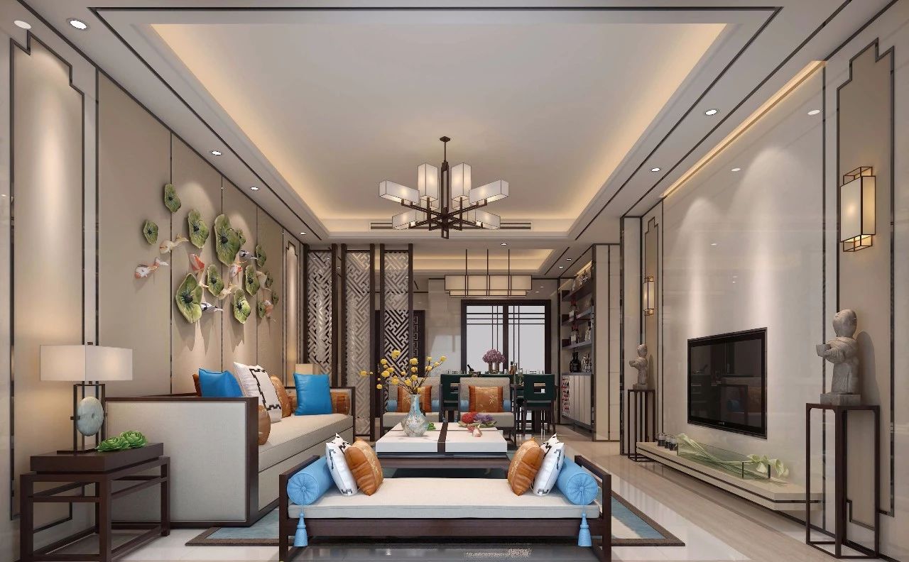 新中式客廳之美：魅力十足的中式裝修設(shè)計(jì)！