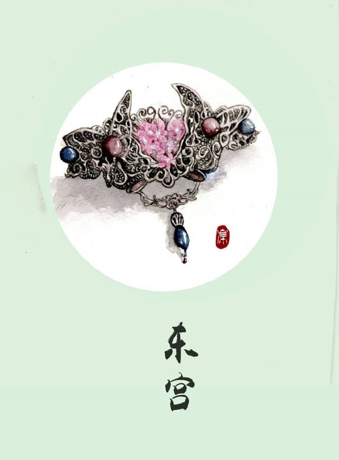 9款古風(fēng)飾品圖插畫(huà)：如此優(yōu)雅精致的你！