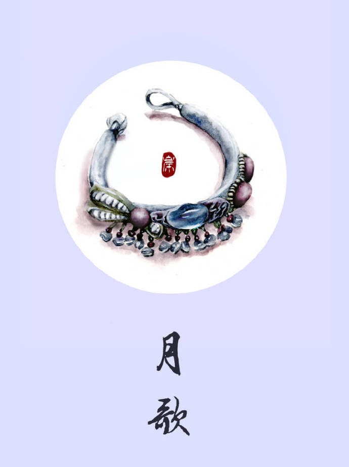 9款古風(fēng)飾品圖插畫(huà)：如此優(yōu)雅精致的你！