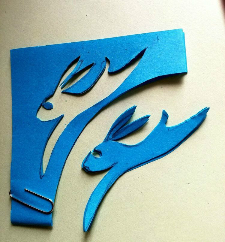 創(chuàng)意十足中秋玉兔剪紙，兔子鬧仲秋