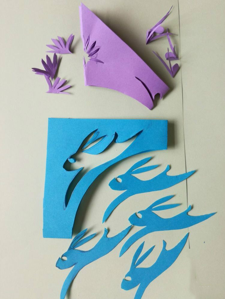 創(chuàng)意十足中秋玉兔剪紙，兔子鬧仲秋