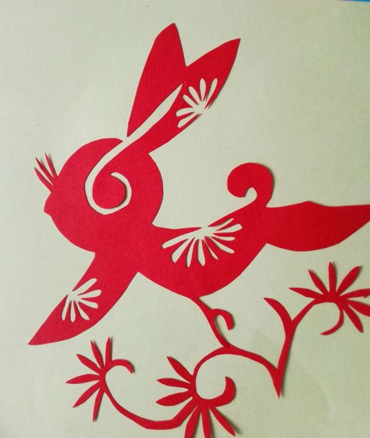 創(chuàng)意十足中秋玉兔剪紙，兔子鬧仲秋