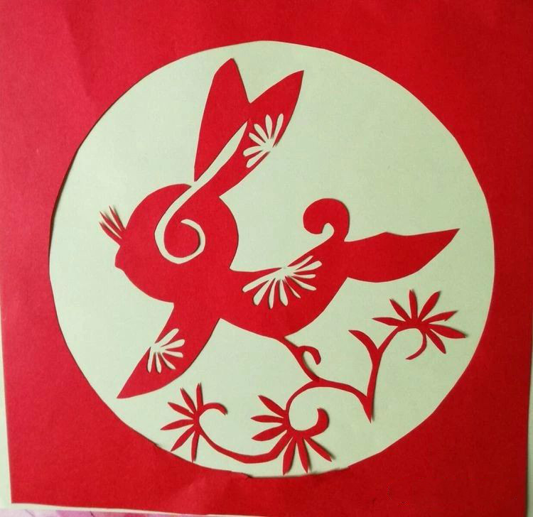 創(chuàng)意十足中秋玉兔剪紙，兔子鬧仲秋