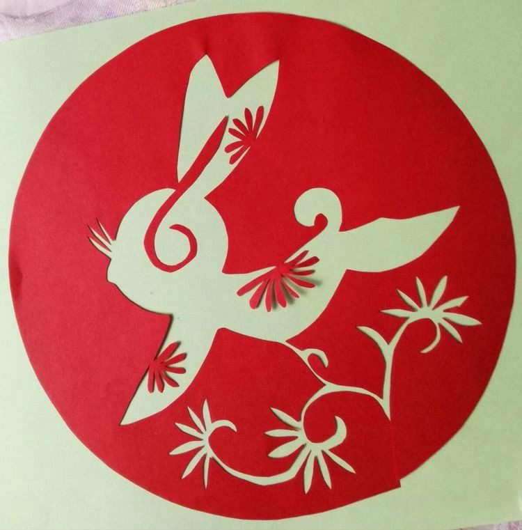 創(chuàng)意十足中秋玉兔剪紙，兔子鬧仲秋