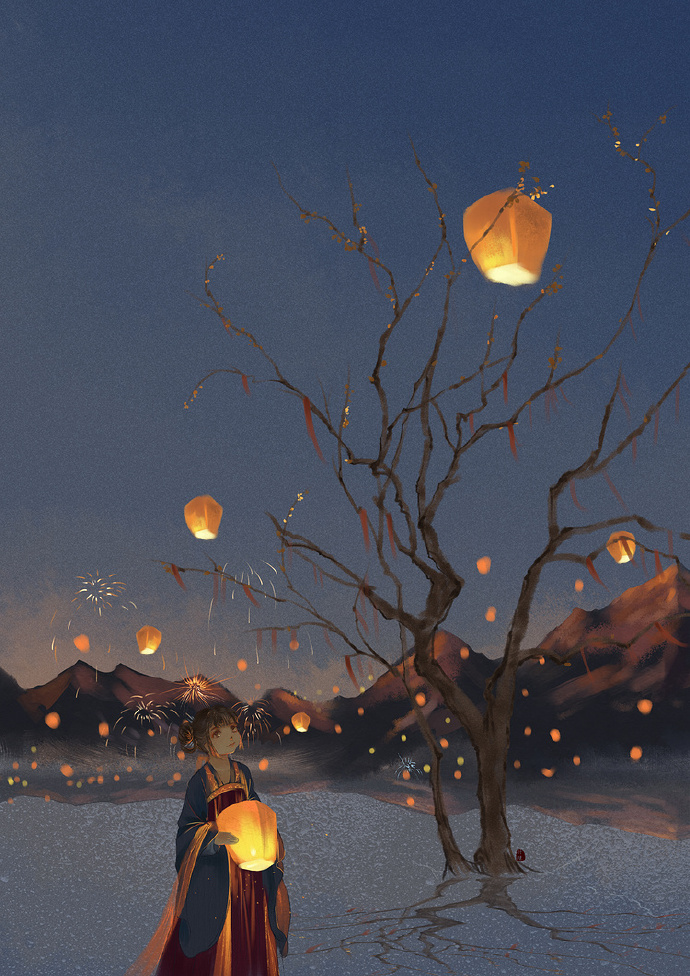 18張超美的花燈古風(fēng)圖片，可做手機(jī)壁紙的圖集