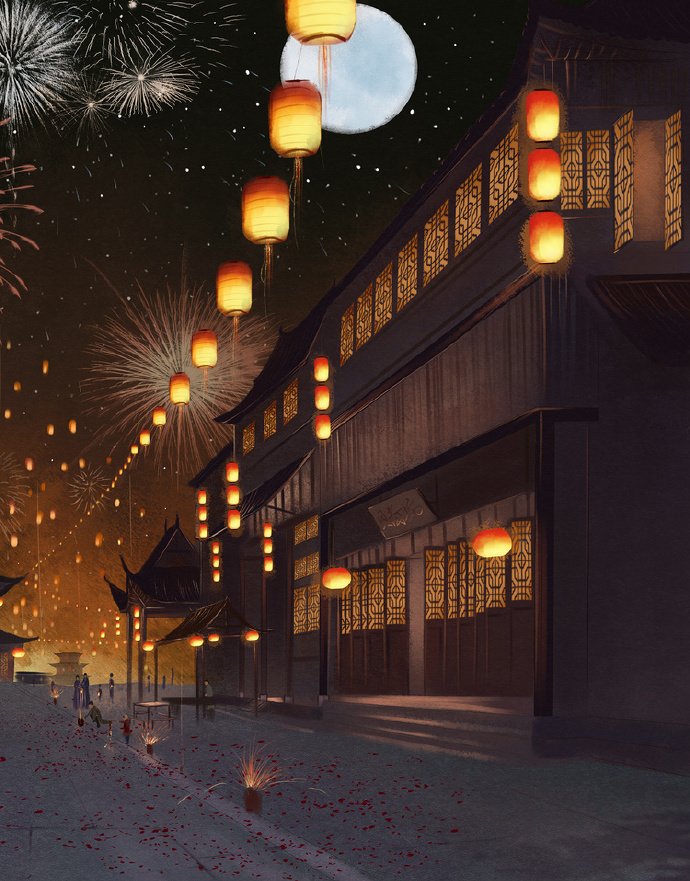 18張超美的花燈古風(fēng)圖片，可做手機(jī)壁紙的圖集