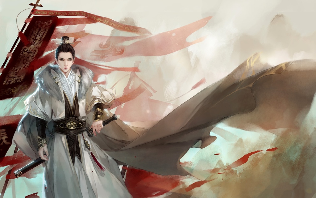 帥氣的古風美男圖片，高清古風桌面壁紙圖片