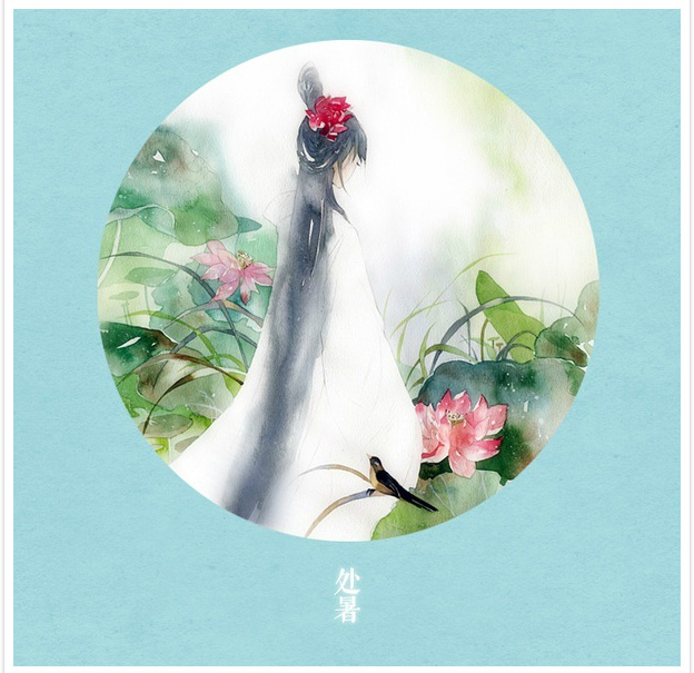 唯美二十四節(jié)氣古風(fēng)圖片，可做頭像的古風(fēng)插畫