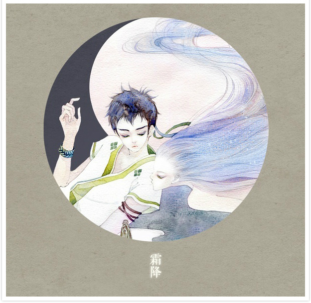 唯美二十四節(jié)氣古風(fēng)圖片，可做頭像的古風(fēng)插畫