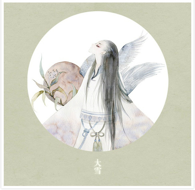 唯美二十四節(jié)氣古風(fēng)圖片，可做頭像的古風(fēng)插畫