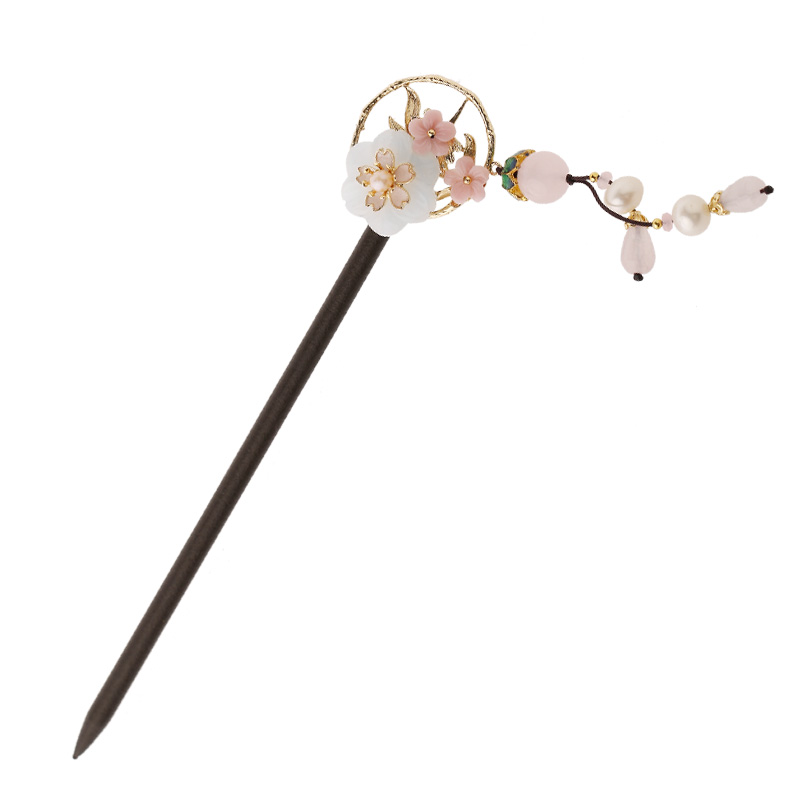 空坐花別發(fā)簪:中式古典風(fēng)簪子頭飾