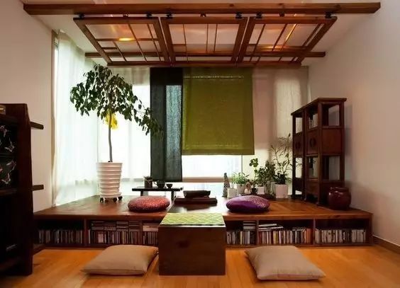 中式裝飾，家雖小茶室亦可很精致