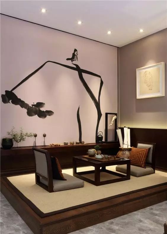 中式裝飾，家雖小茶室亦可很精致