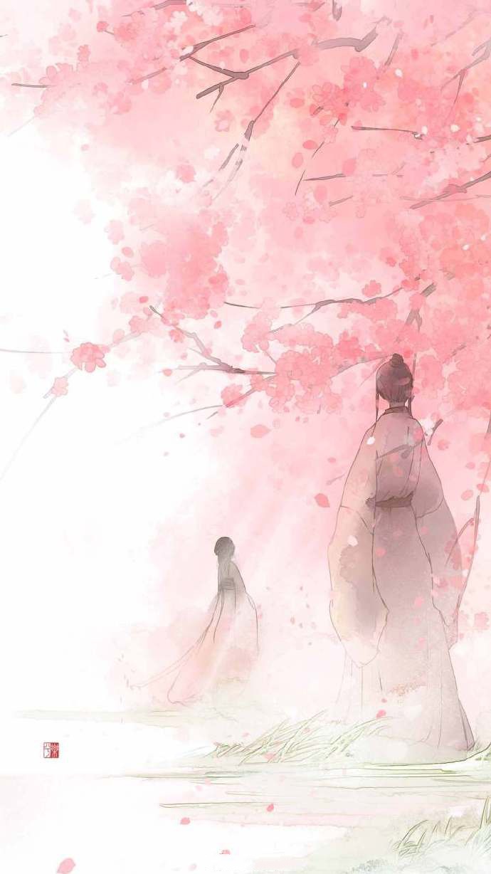 9款淡雅水彩禪意古風(fēng)背景，古風(fēng)手機壁紙圖片