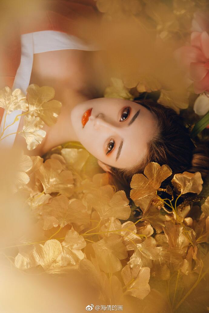 日式和服風(fēng)古裝攝影，好美麗的紅衣小姐姐