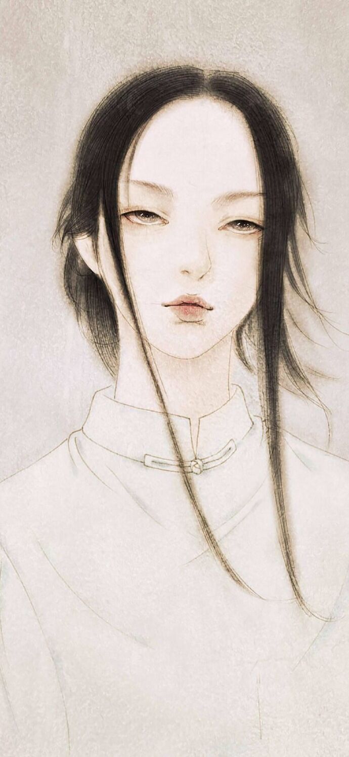 仕女古風手機壁紙插畫，別樣的古風女子風情